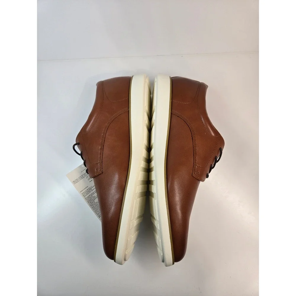 AZ Essentials Mens Casual Derby Shoes Brown Synthetic Leather Size‎ 11